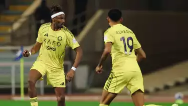 Mohamed Simakan dalam laga Al Kholood vs Al Nassr pada 31 Januari 2026 dini hari WIB.