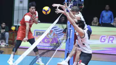 Fahry Septian melawan LavAni di Proliga 2026 seri Gresik.
