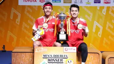Leo/Bagas juarai Thailand Masters 2026 usai mengatasi Raymond/Joaquin di partai final