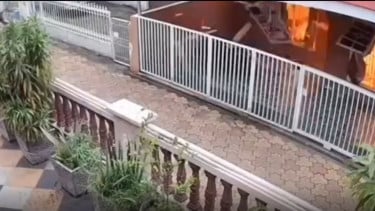 Detik-detik Ledakan Tabung Gas 12 Kg di Palembang Terekam CCTV, Dua Orang Tewas 