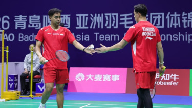 Kejuaraan Asia Beregu 2026: Meski Menang Telak Lawan Ganda Myanmar, Rian/Rahmat Akui Masih Tahap Penyesuaian