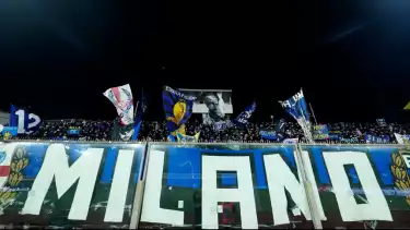 Suporter Inter Milan di laga kontra Cremonese