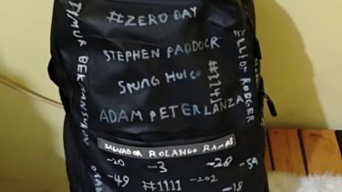 Tas Hitam Siswa Pelempar Bom Molotov di SMPN 3 Sungai Raya Penuh Tulisan Nama-Nama Pelaku Penembakan, Ada Adam Peter Lanza hingga Luca Traini