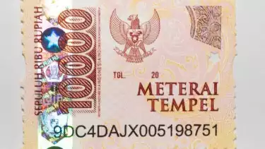 Materai Tempel Rp10.000