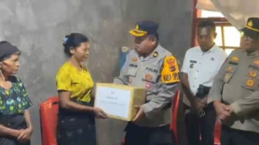 Kapolda NTT Kirim Paket Bantuan untuk Orangtua Siswa SD yang Bunuh Diri, Isinya Lebih dari Sekadar Sembako