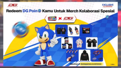 Kabar Gembira Gamers! Top Up di Dunia Games Bisa Dapat Merchandise Eksklusif Game Sonic Rumble dari SEGA