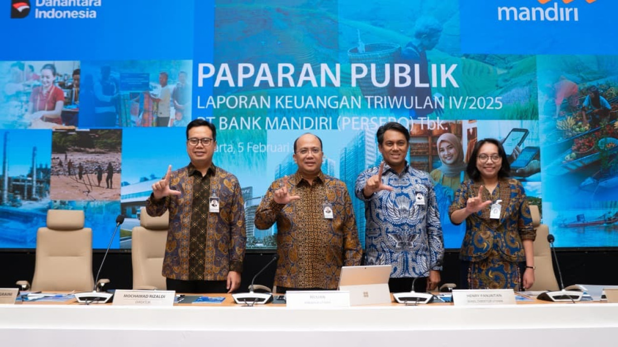 Kinerja Bank Mandiri 2025 Tumbuh Solid, Aset Tembus Rp2.829 Triliun dan Laba Rp56,3 Triliun
            - galeri foto