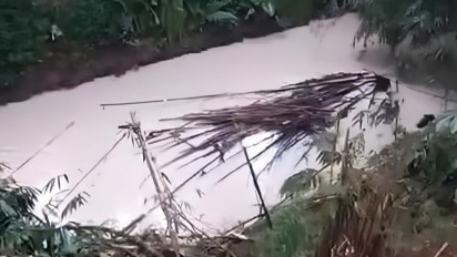 Sungai di Serpong Diduga Tercemar Bahan Kimia