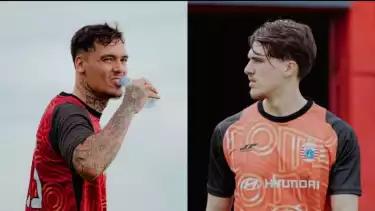 Pemain baru Persija Jakarta Shayne Pattynama dan Mauro Zijlstra
