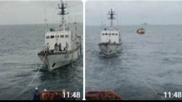 Halau Tongkang Hanyut dan Selamatkan KapalPatroli, PHE ONWJ Sukses Hindari Insiden Laut