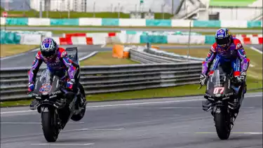 Jack Miller dan Toprak Razgatlioglu saat tampil pada tes pramusim MotoGP 2026 di Sirkuit Sepang, Malaysia