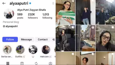 Instagram Alya Putri, istri Mohan Hazian tak mengunggah foto suami