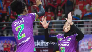 Megawati Hangestri di Jakarta Pertamina Enduro.