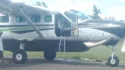 Satgas Damai Cartenz Buru Pelaku Penembakan Pilot dan Co-Pilot Pesawat Smart Air di Papua
