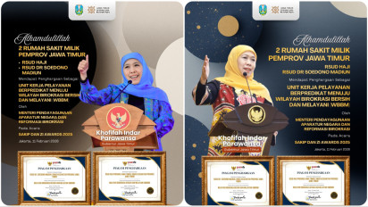 Dua RSUD Pemprov Jatim Raih Predikat Wilayah Birokrasi Bersih Melayani 2025 dari Kementerian PANRB