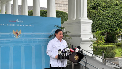 Airlangga Laporan Paket Stimulus Triwulan I pada Prabowo: Bansos Pangan Hingga WFA Jelang Lebaran
