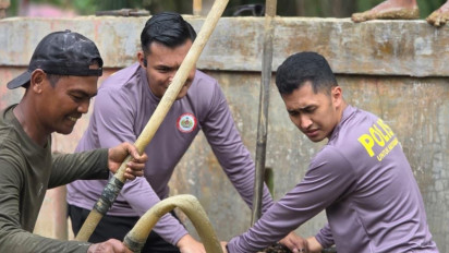 Pengabdian ke Masyarakat, Mahasiswa STIK Angkatan 83/WPS Bangun Sumur Bor di Aceh Jelang Ramadan