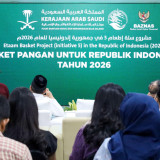 Pusat Bantuan Kemanusiaan dan Pertolongan Raja Salman (KSrelief) dan BAZNAS RI Salurkan 7.000 Bantuan Paket Pangan