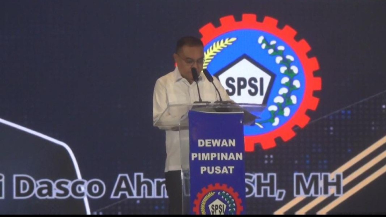 Sufmi Dasco Ahmad Hadir Dalam Rakornas II KSPSI
            - galeri foto