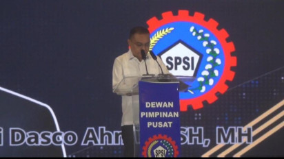 Sufmi Dasco Ahmad Hadir Dalam Rakornas II KSPSI