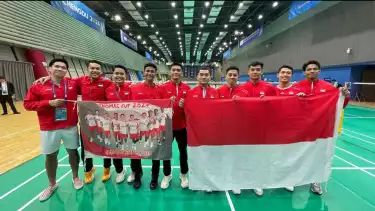 Tim Indonesia di ajang Thomas Cup 2024