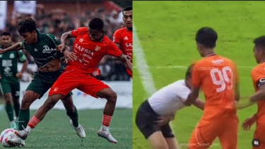 Heboh Pemain PSIR Rembang Lakukan Hal 'Tak Wajar' ke Wasit, Semifinal Liga 4 Jateng Berakhir Ricuh