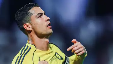 Cristiano Ronaldo dalam laga Al Fateh vs Al Nassr, Minggu (15/2/2026)