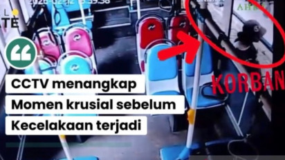Detik-Detik Mengerikan, Rekaman CCTV Ungkap Pria Sempoyongan Sebelum Terlindas Transjakarta di Cilandak