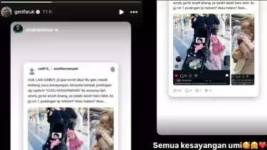 unggahan story Geni Faruk