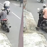Meresahkan! Pria Tempelkan Stiker QR Code Judi Online di Motor Terparkir hingga Dinding di Jakarta Selatan