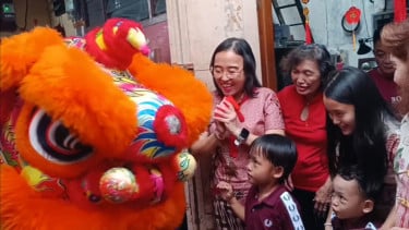 Imlek di Kampung Tambak Bayan Surabaya Digelar Meriah, Ada Tradisi Unjung-unjung Mirip Lebaran