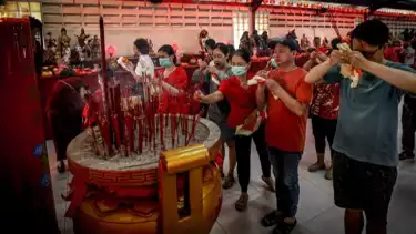 Imlek di Vihara Dharma Bhakti Glodok, Selasa (17/2/2026)