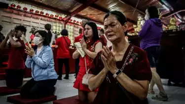 Imlek di Vihara Dharma Bhakti Glodok, Selasa (17/2/2026)