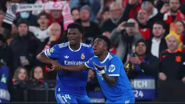 Aurelien Tchouameni dan Vinicius Junior