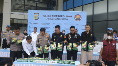 Sebanyak 25 Kg Narkotika Diamankan Bea Cukai dan Polres Tangerang Kota
