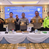 Polsek Serpong-PJR Bitung Tangkap Pria Hendak Edarkan 40 Kilogram Ganja, Dua Orang Masih Diburu