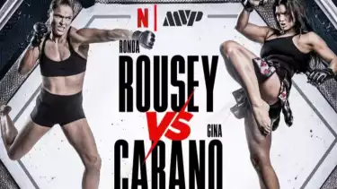 Ronda Rousey (kiri) siap bertarung melawan Gina Carano (kanan) pada 16 Mei 2026.