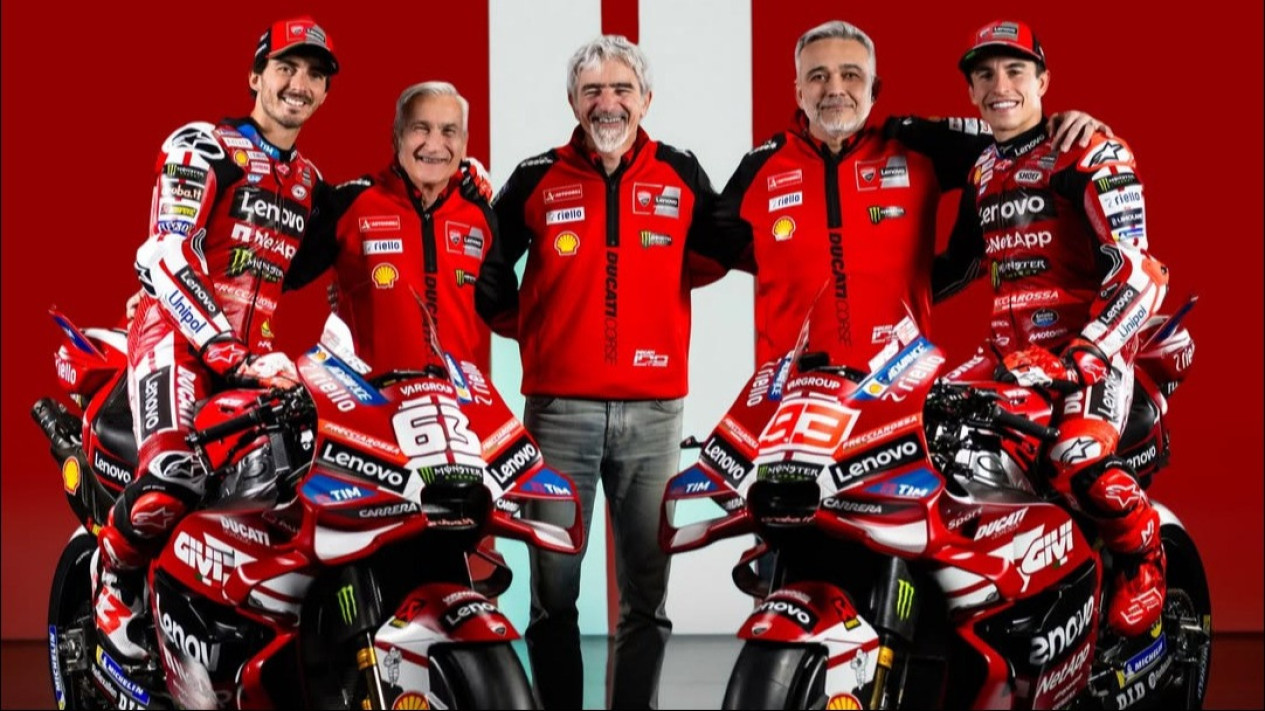 Musim 2026 Jadi Tahun Terakhir Mesin 1000 cc, Ducati Pilih Gunakan Mesin yang Mendominasi di MotoGP 2024
            - galeri foto