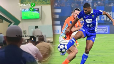 Viral! Jamaah Masjid Gelar Nobar Laga Persib Vs Ratchaburi FC di Tengah Shalat Tarawih Perdana: Dapat Dunia Akhirat