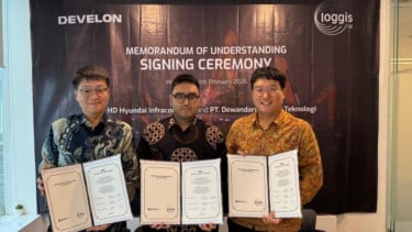 Loggis Resmi Gandeng HD Hyundai Infracore Asia-DEVELON, Transformasi Tambang dengan Alat Berat Ramah Lingkungan
