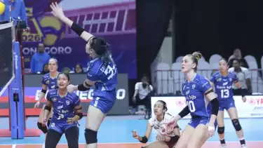 Pemain Bandung BJB Tandamata saat beraksi di Proliga 2026