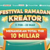 Gelar Festival Ramadan Kreator 2026, Shopee Siapkan THR Rp10 Miliar untuk Kreator dan Affiliate