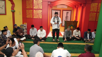 Awal Ramadan, Wagub DKI Rano Karno Safari ke Masjid Lautze: Saya Merasa Sangat Terhormat