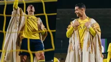 Cristiano Ronaldo setelah laga Al Nassr vs Al Hazm, Minggu (22/2/2026)