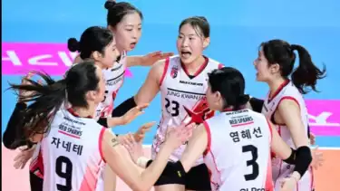 Jung Kwan Jang Red Sparks akhirnya berhasil menang di Liga Voli Korea 2025/2026.