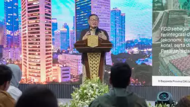 Gubernur DKI Jakarta Pramono Anung di Balai Kota Jakarta, Senin (23/2/2026).