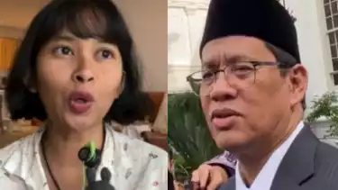 Dwi Sasetyaningtyas dan Menteri Keuangan, Purbaya Yudhi Sadewa.