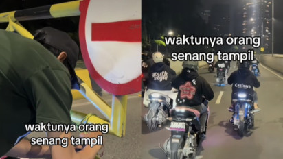 Viral Diduga Demi Konten Gerombolan Pemotor Rusak Portal di JLNT Casablanca, Polisi Dalami Soal Pidana