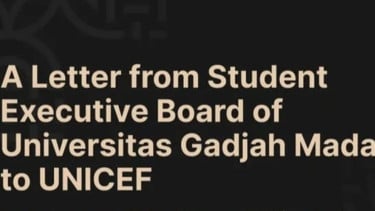 Bersurat ke UNICEF, Ketua BEM UGM Harap Peristiwa Anak SD Bunuh Diri di NTT dan MBG Jadi Percakapan Pemimpin Dunia