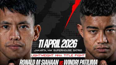 Daftar Kartu Pertarungan One Pride 89: Ada Perebutan Gelar Juara Ronald Siahaan vs Windri Patilima di Kelas Ringan